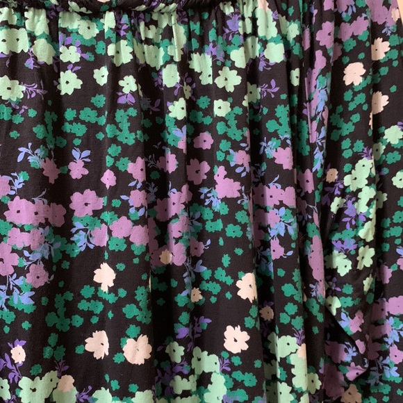 LOFT  Floral Smocked Flounce Dress - Size Small - Picture 10 of 14